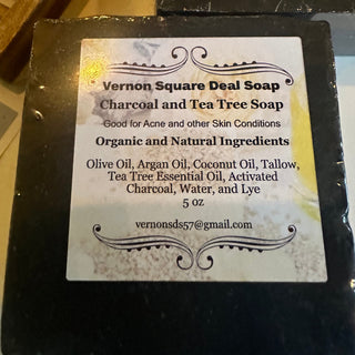 Charcoal and Bentonite Clay Bar Soap - Vernon Square Deal Soap